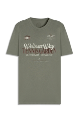 T-Shirt Fine Wellness Way Classic Verde Army
