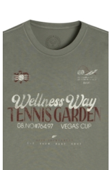 T-Shirt Fine Wellness Way Classic Verde Army