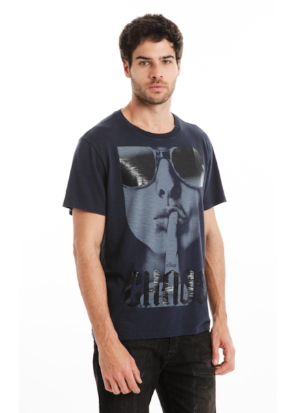 T-Shirt Flamê Fine Chaos Classic Dark Navy