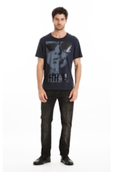 T-Shirt Flamê Fine Chaos Classic Dark Navy