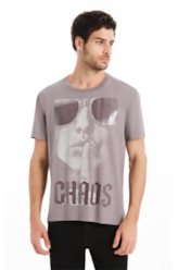 T-Shirt Flamê Fine Chaos Classic Purple Gray