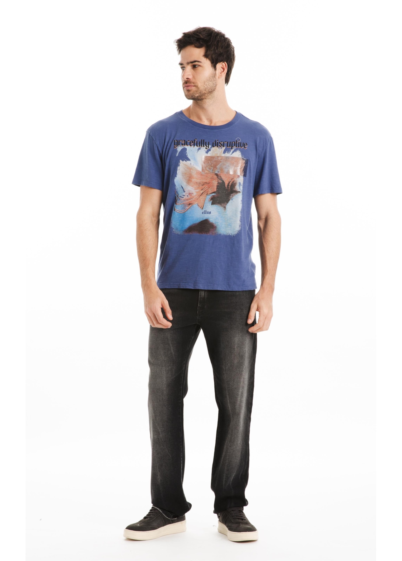 T-Shirt Flamê Fine Gracefully Azul Jeans