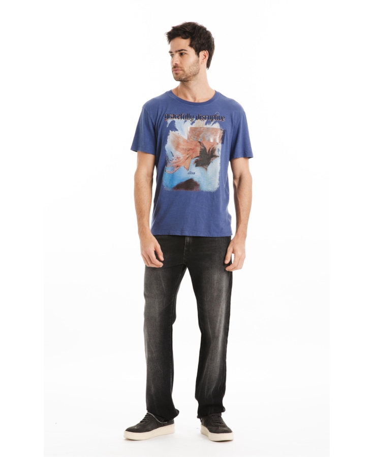 T-Shirt Flamê Fine Gracefully Azul Jeans
