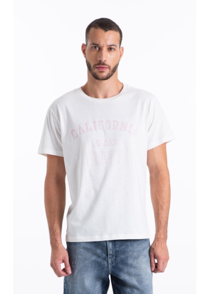 T-Shirt Flamê Fine La Ellus Classic Off White