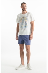 T-Shirt Flamê Rider Of The Beach Off White