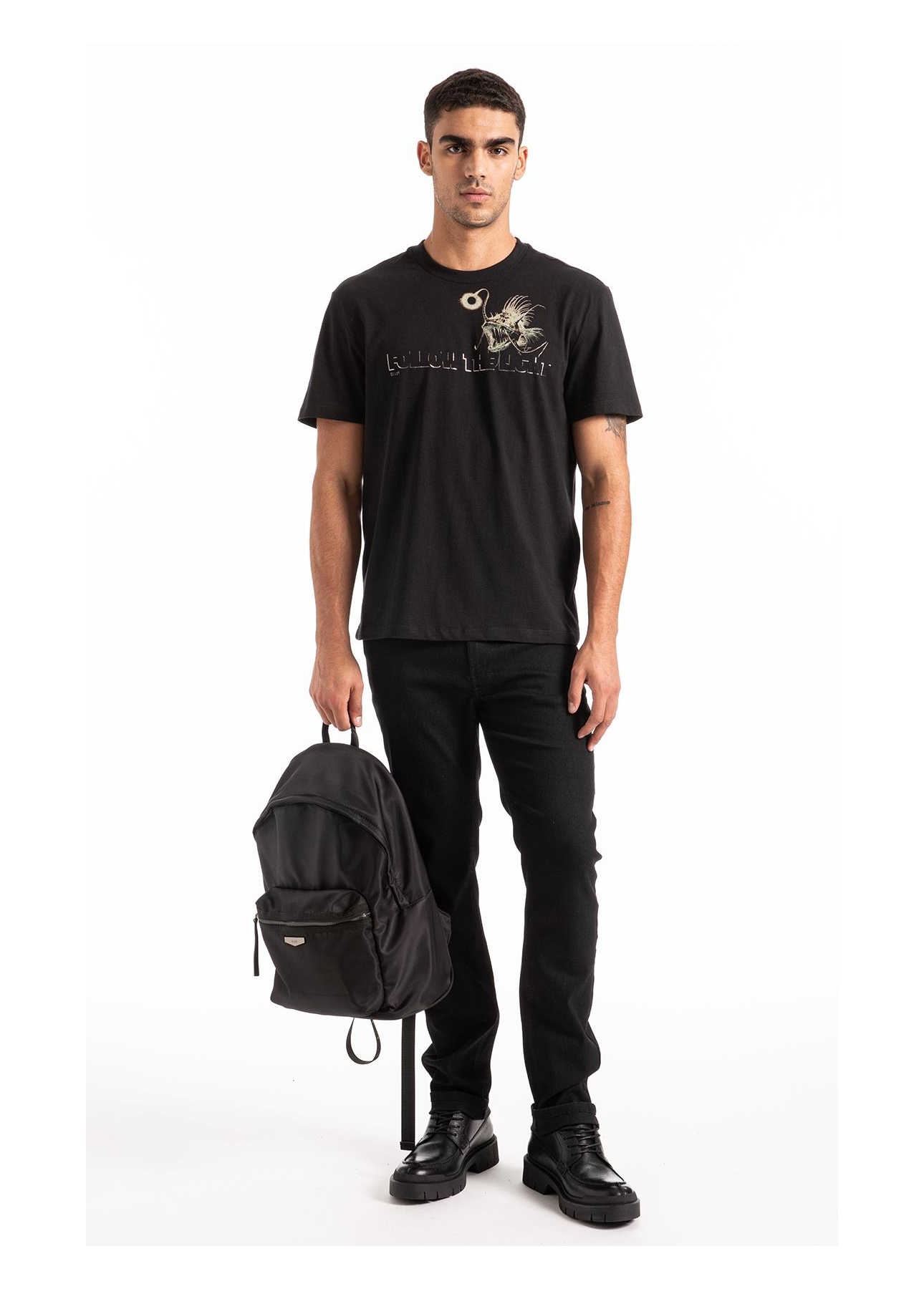 T-Shirt  Follow The Light Classic Preto