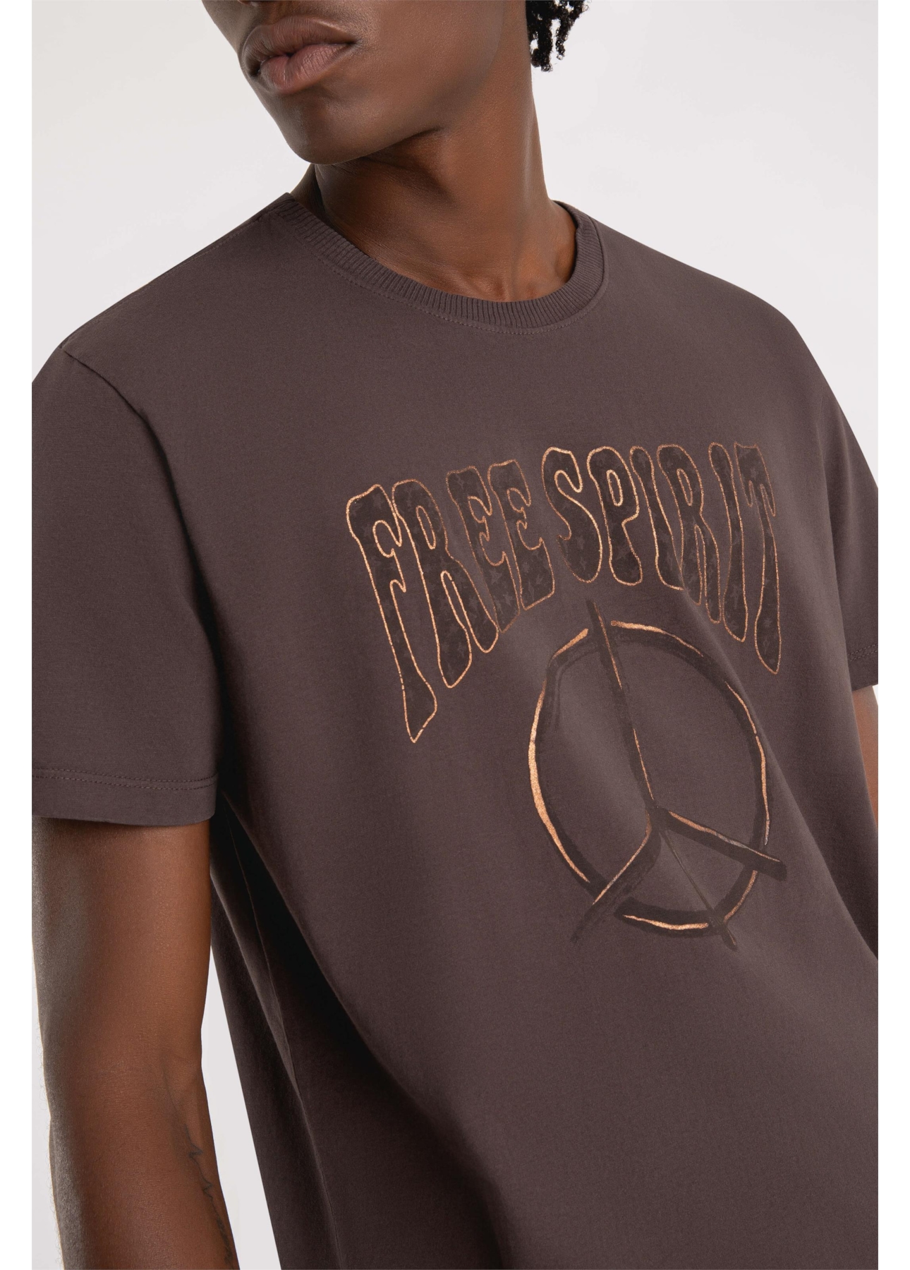 T-Shirt Free Spirit Classic Marrom
