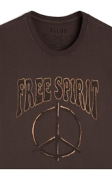 T-Shirt Free Spirit Classic Marrom