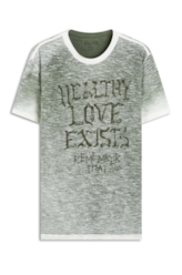 T-Shirt Gase Flame Healthy Love Verde Militar