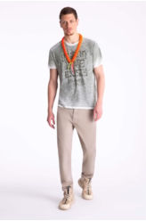 T-Shirt Gase Flame Healthy Love Verde Militar