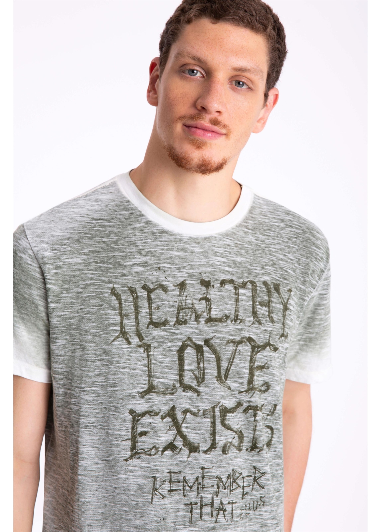 T-Shirt Gase Flame Healthy Love Verde Militar