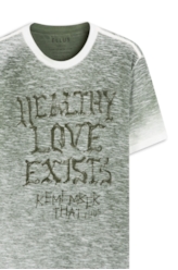 T-Shirt Gase Flame Healthy Love Verde Militar