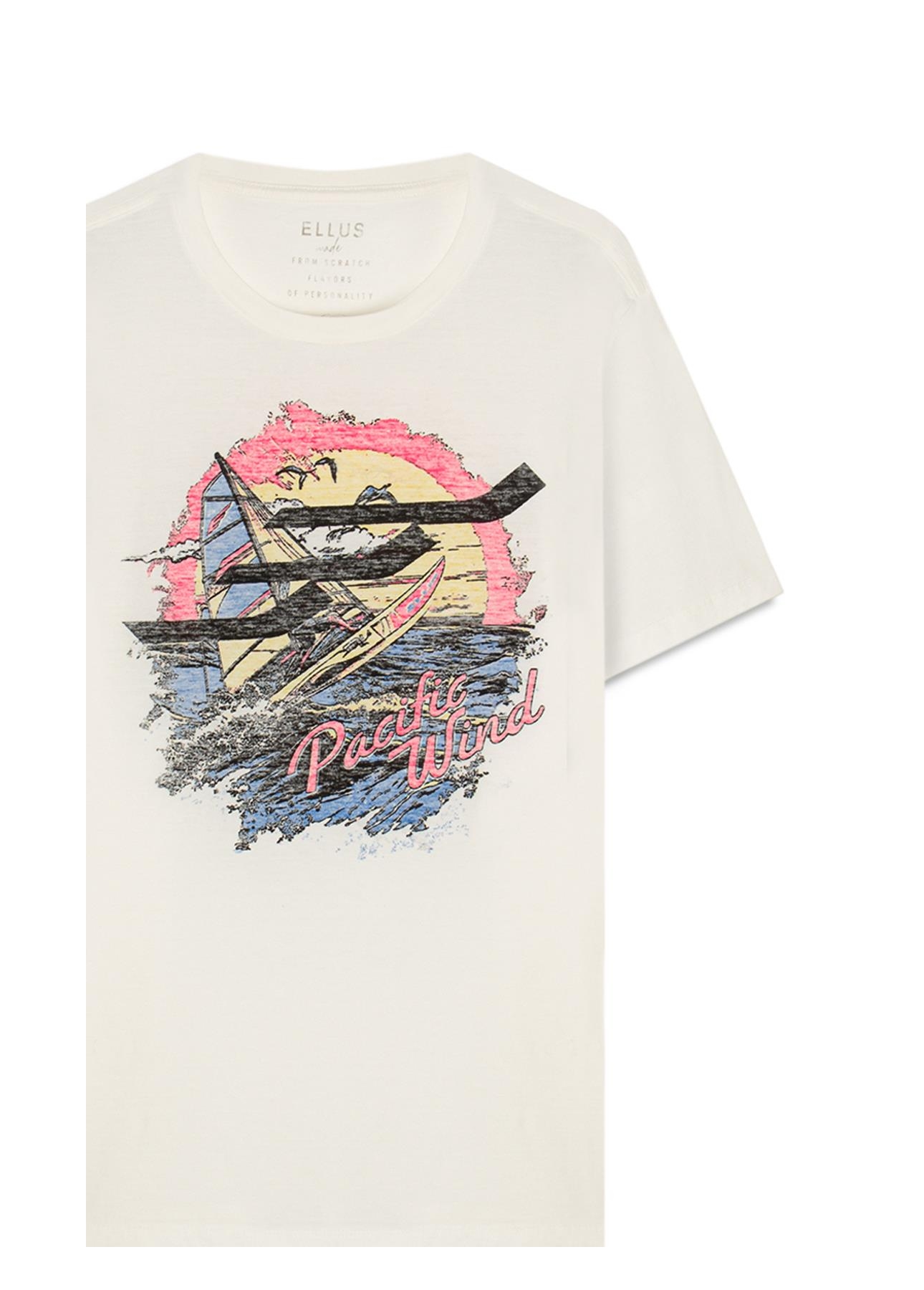 T-Shirt Gase Flamê Pacific Wind Off White