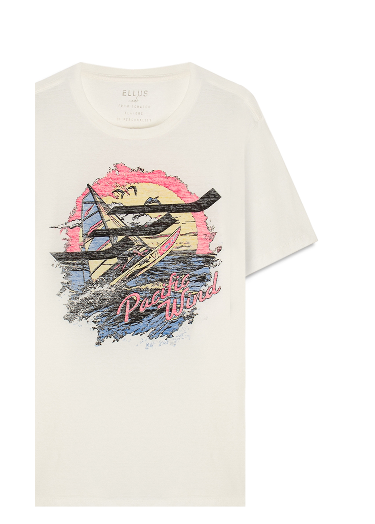 T-Shirt Gase Flamê Pacific Wind Off White