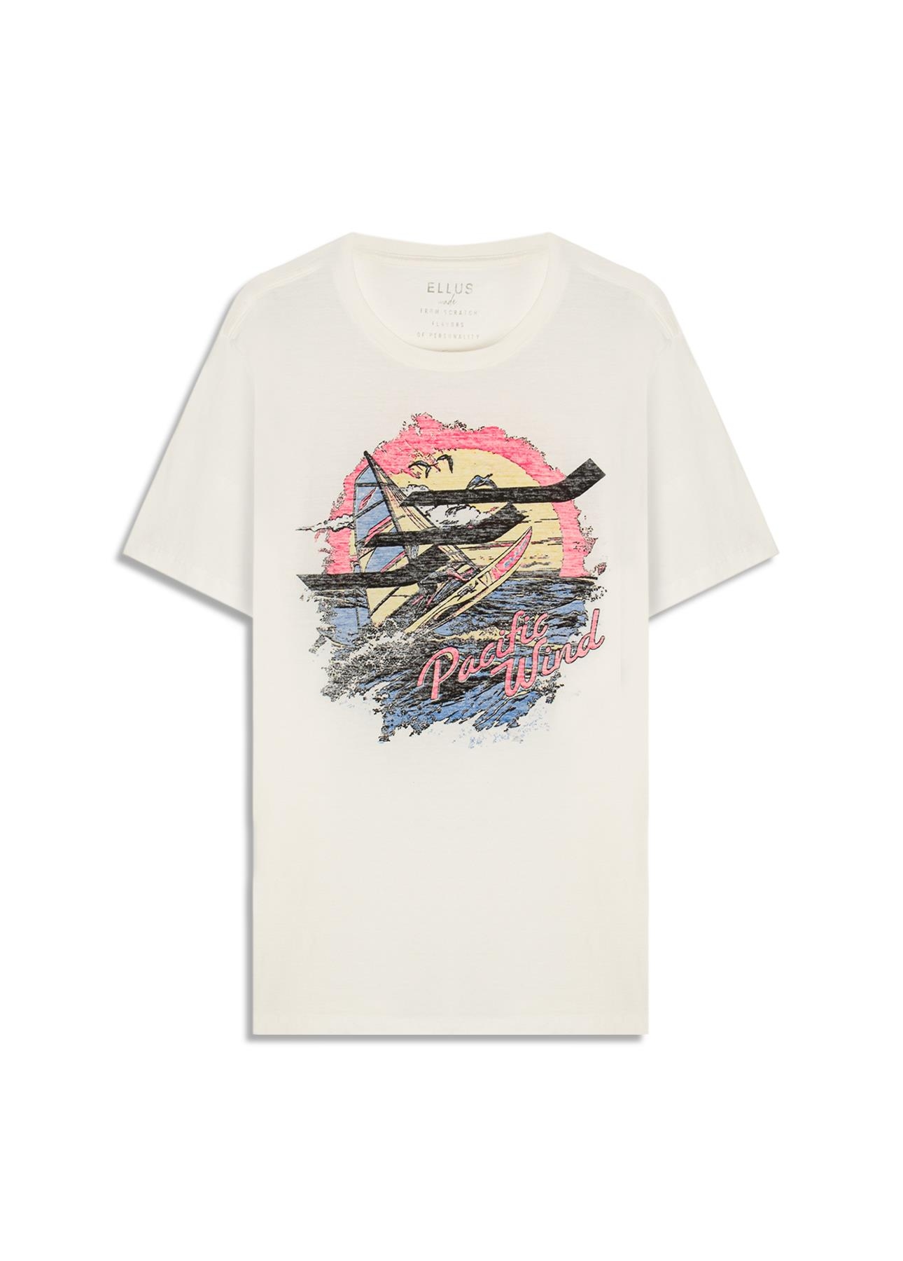 T-Shirt Gase Flamê Pacific Wind Off White