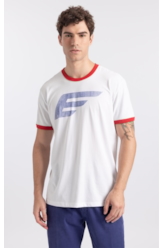 T-Shirt Gaze Flame Easa Contraste Off White