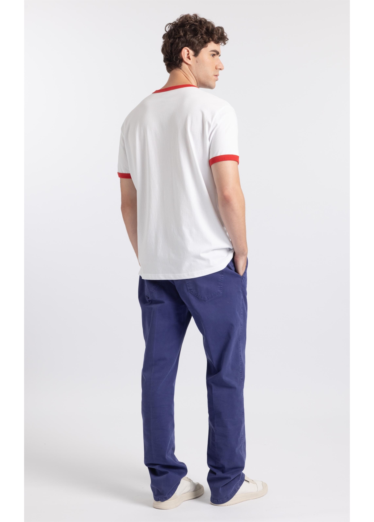 T-Shirt Gaze Flame Easa Contraste Off White