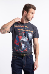 T-Shirt Gaze Flame Wildwinged Liberty Preto
