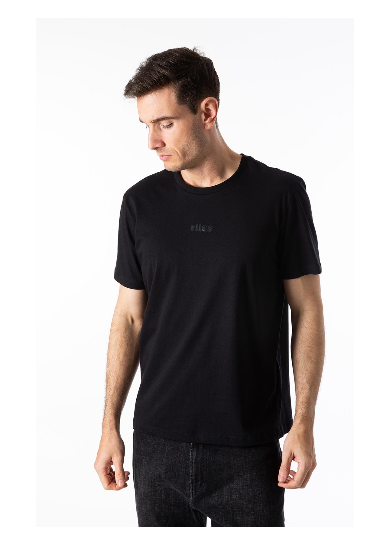 T-Shirt Gothic Ellus Foil Preto