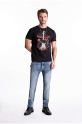 T-Shirt Guitar Rock Classic Preto