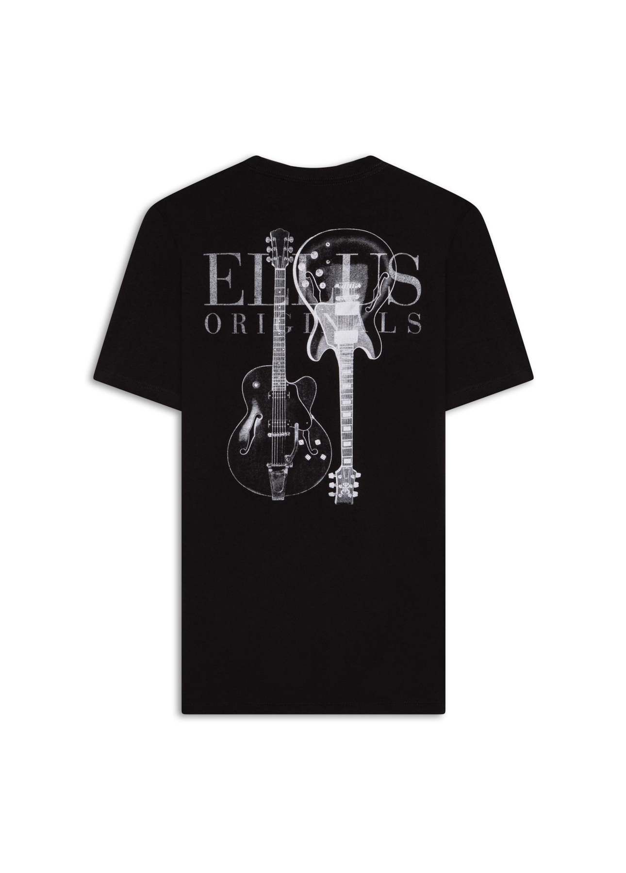T-Shirt  Guitarra Preto