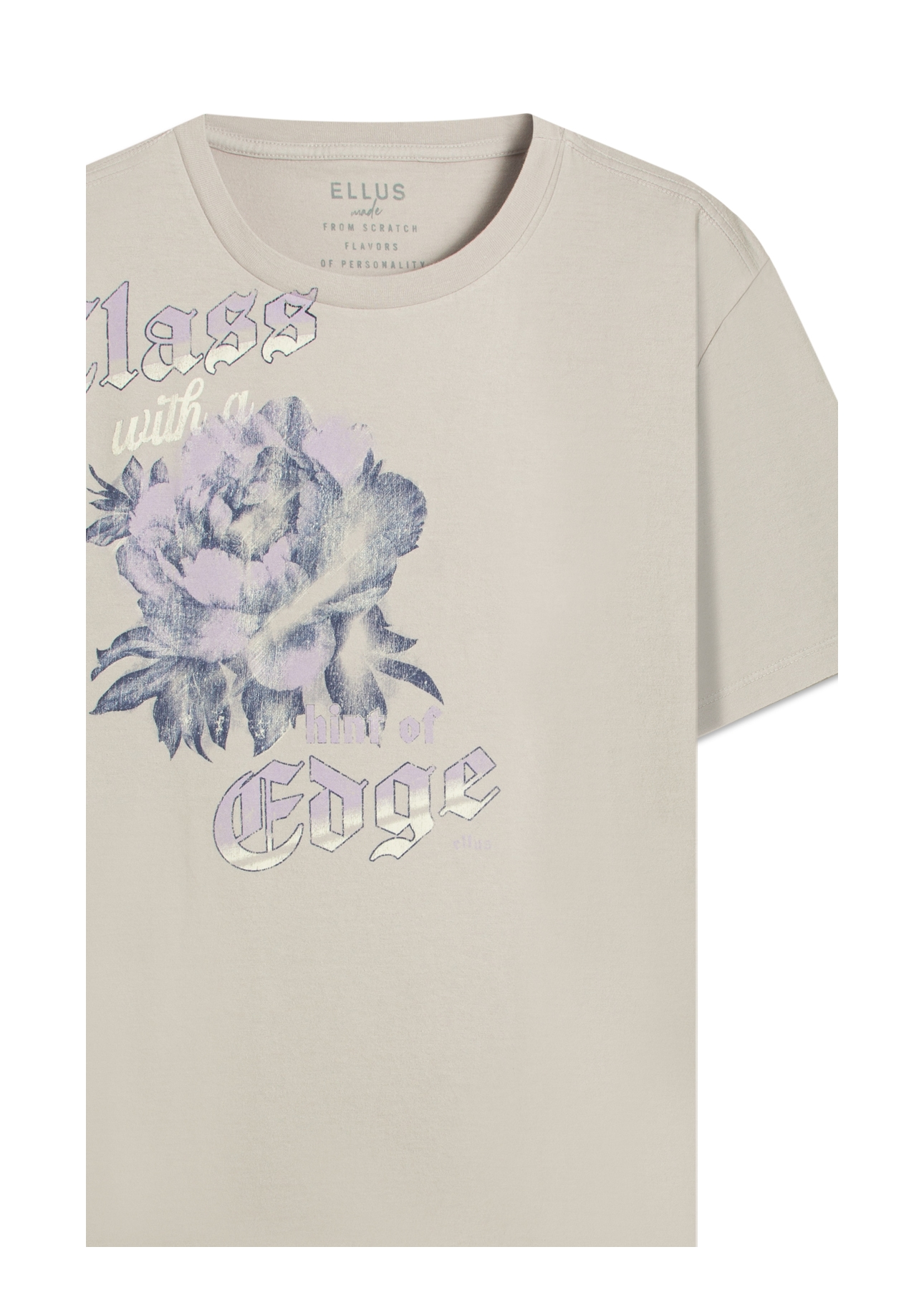 T-Shirt Hint Of Edge Azul Seco