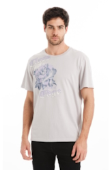 T-Shirt Hint Of Edge Azul Seco