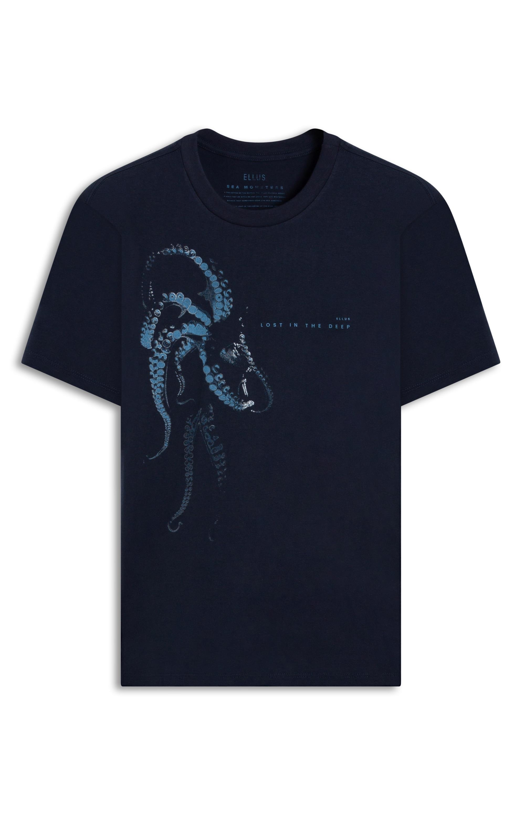 T-Shirt Lost In The Deep Marinho