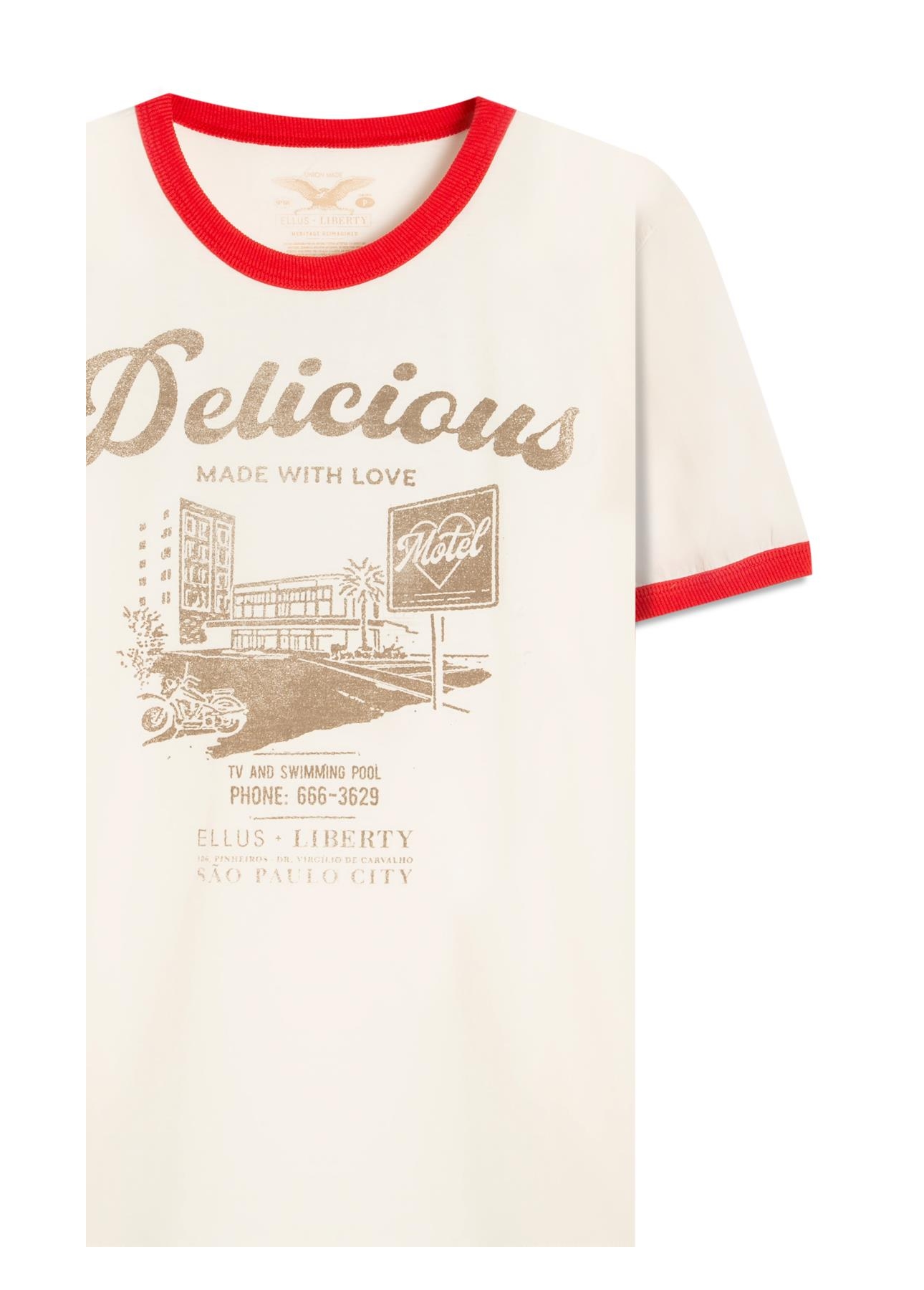 T-Shirt Love Motel Liberty Off White