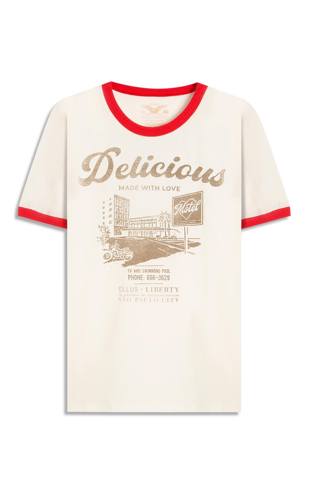 T-Shirt Love Motel Liberty Off White