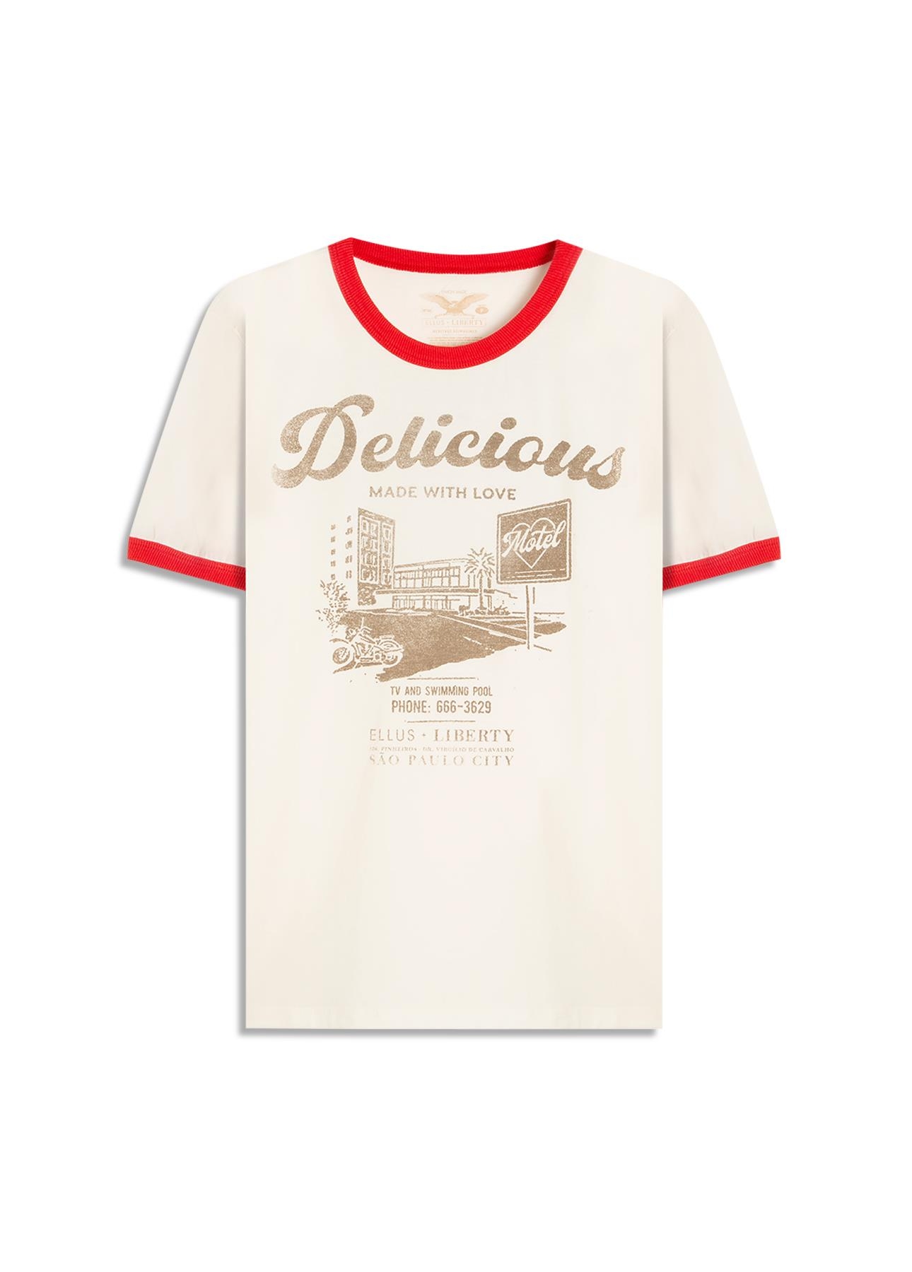 T-Shirt Love Motel Liberty Off White