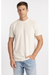 T-Shirt Malha Favo Easa Friso Classic Off White