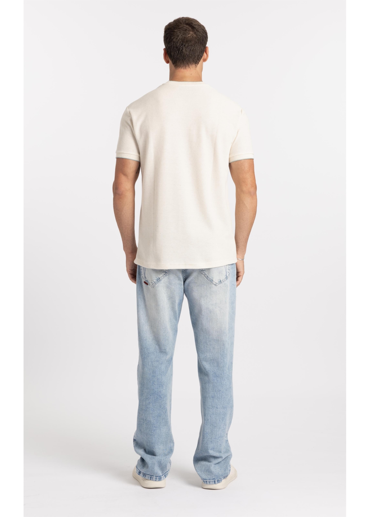 T-Shirt Malha Favo Easa Friso Classic Off White