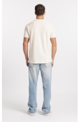 T-Shirt Malha Favo Easa Friso Classic Off White