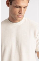 T-Shirt Malha Favo Easa Friso Classic Off White