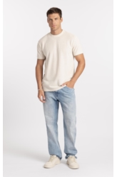 T-Shirt Malha Favo Easa Friso Classic Off White