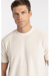 T-Shirt Malha Favo Easa Friso Classic Off White