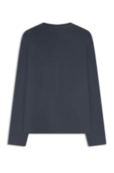 T-Shirt Manga Longa Fine Ellus Classic Azul Marinho