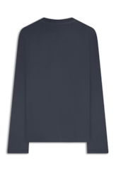 T-Shirt Manga Longa Fine Ellus Classic Azul Marinho