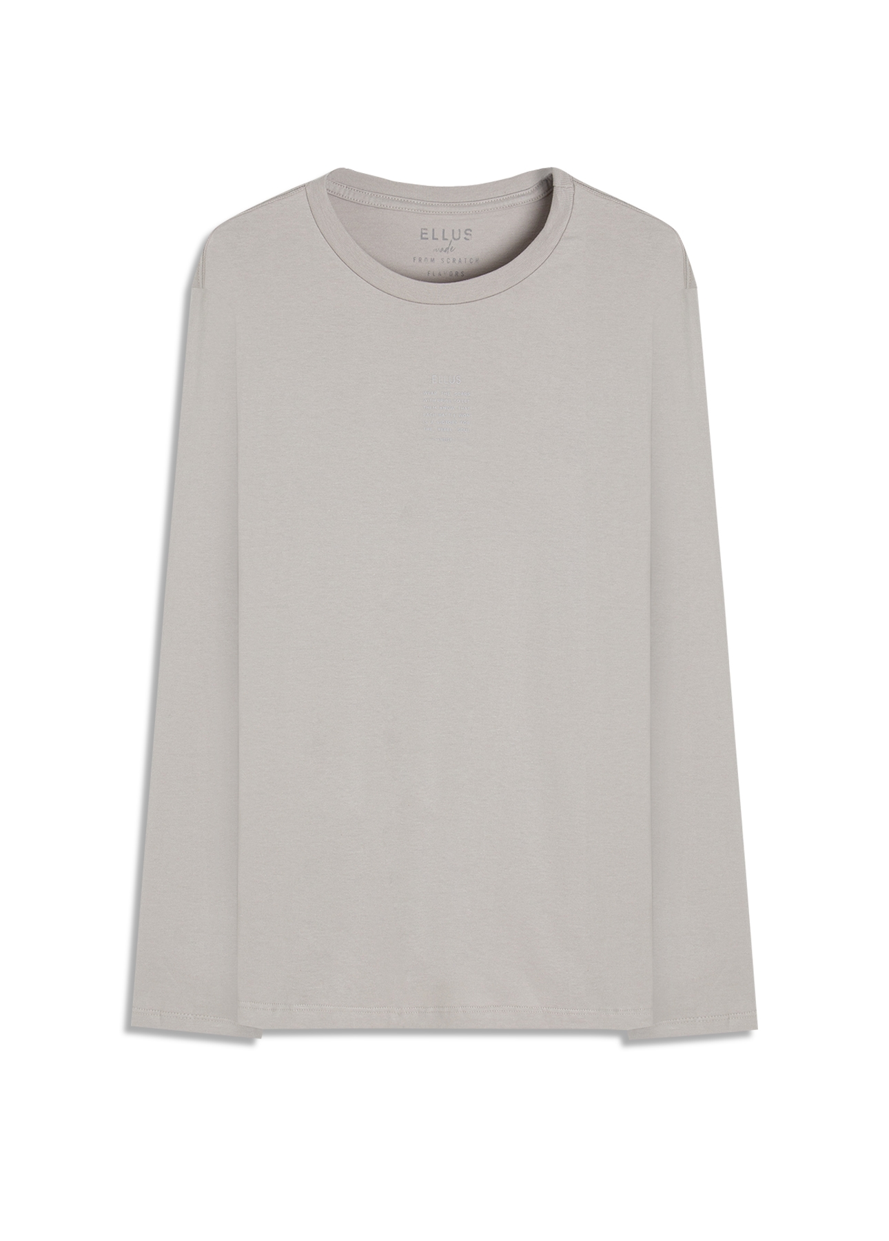 T-Shirt Manga Longa Fine Ellus Classic Gelo