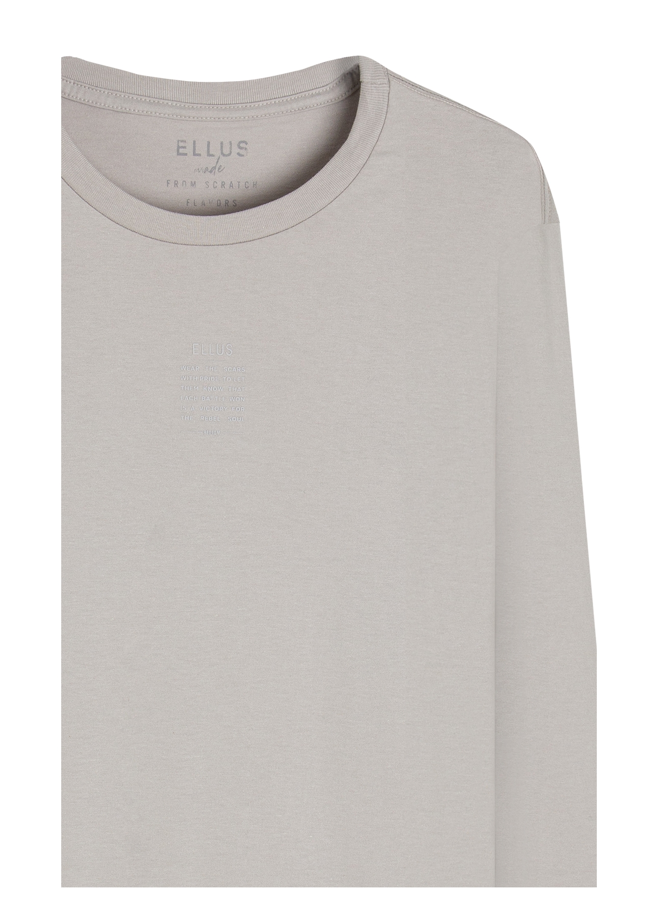 T-Shirt Manga Longa Fine Ellus Classic Gelo