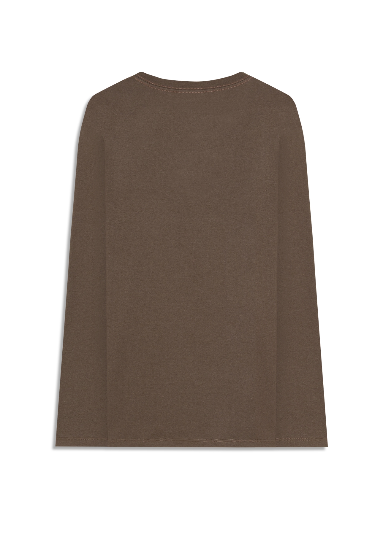 T-Shirt Manga Longa Fine Ellus Classic Tabaco