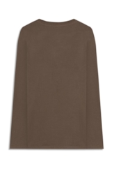 T-Shirt Manga Longa Fine Ellus Classic Tabaco