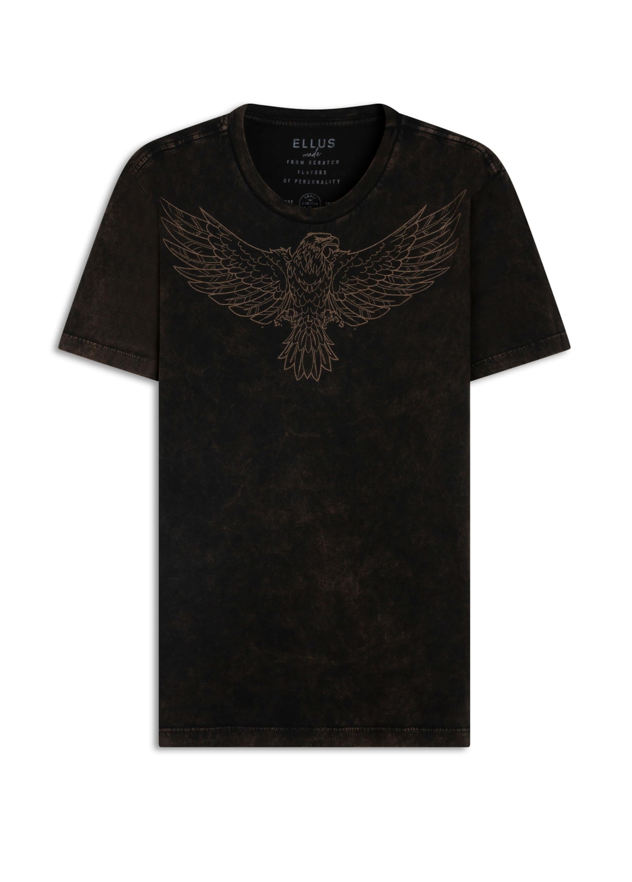 T-Shirt Marble Eagle Dark Brown