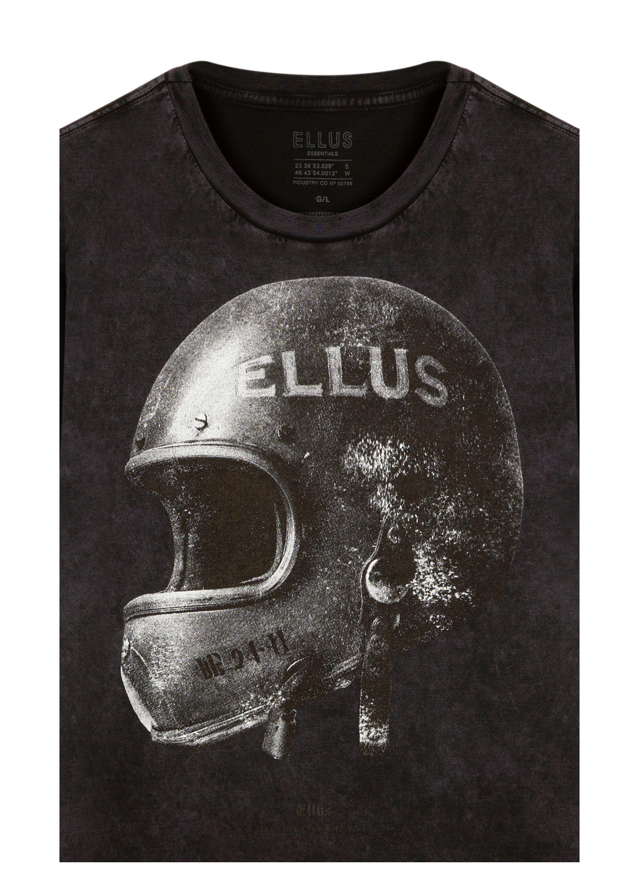 T-Shirt Marble Helmet Plumbo
