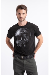 T-Shirt Marble Helmet Plumbo