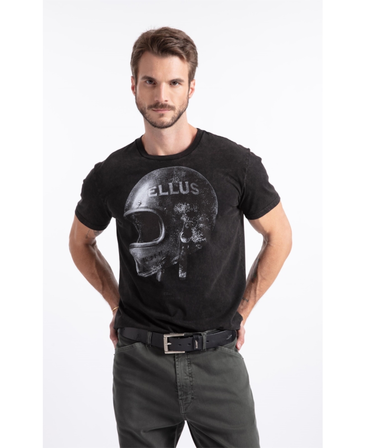 T-Shirt Marble Helmet Plumbo