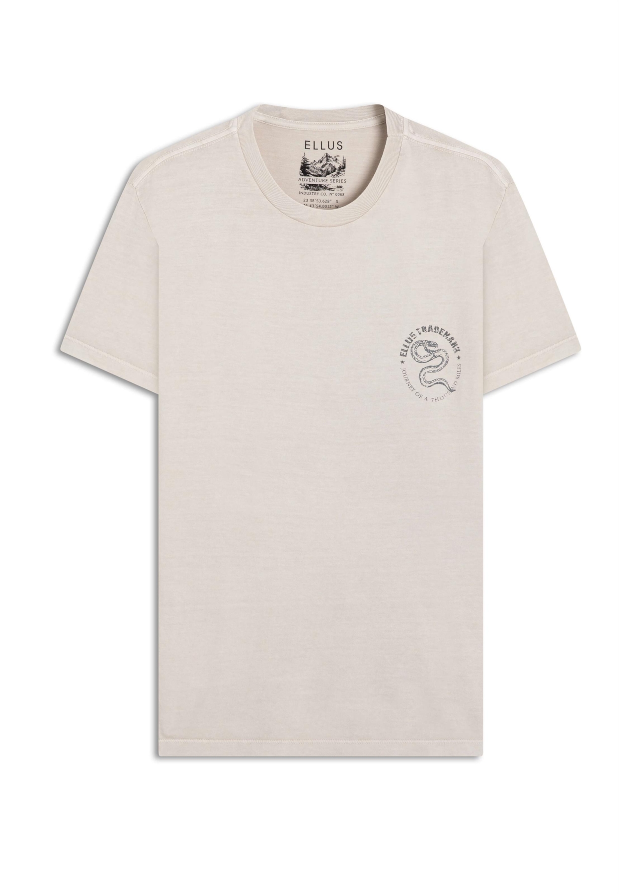 T-Shirt Marble Journey Prata