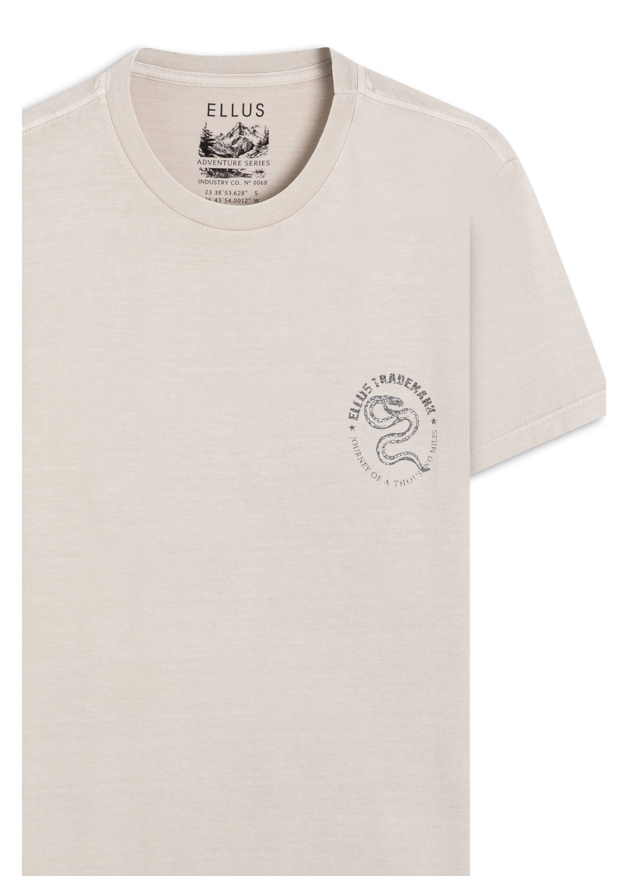T-Shirt Marble Journey Prata