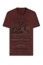 T-Shirt Melange Dead Or Alive Bordo Mescla